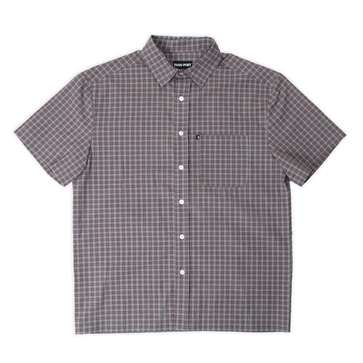Pass~Port Workers Check Shirt - Sangria