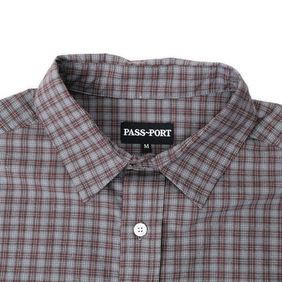 Pass~Port Workers Check Shirt - Sangria