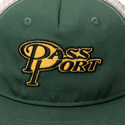 Pass~Port Minimum Output Workers Trucker Cap - Elm Green