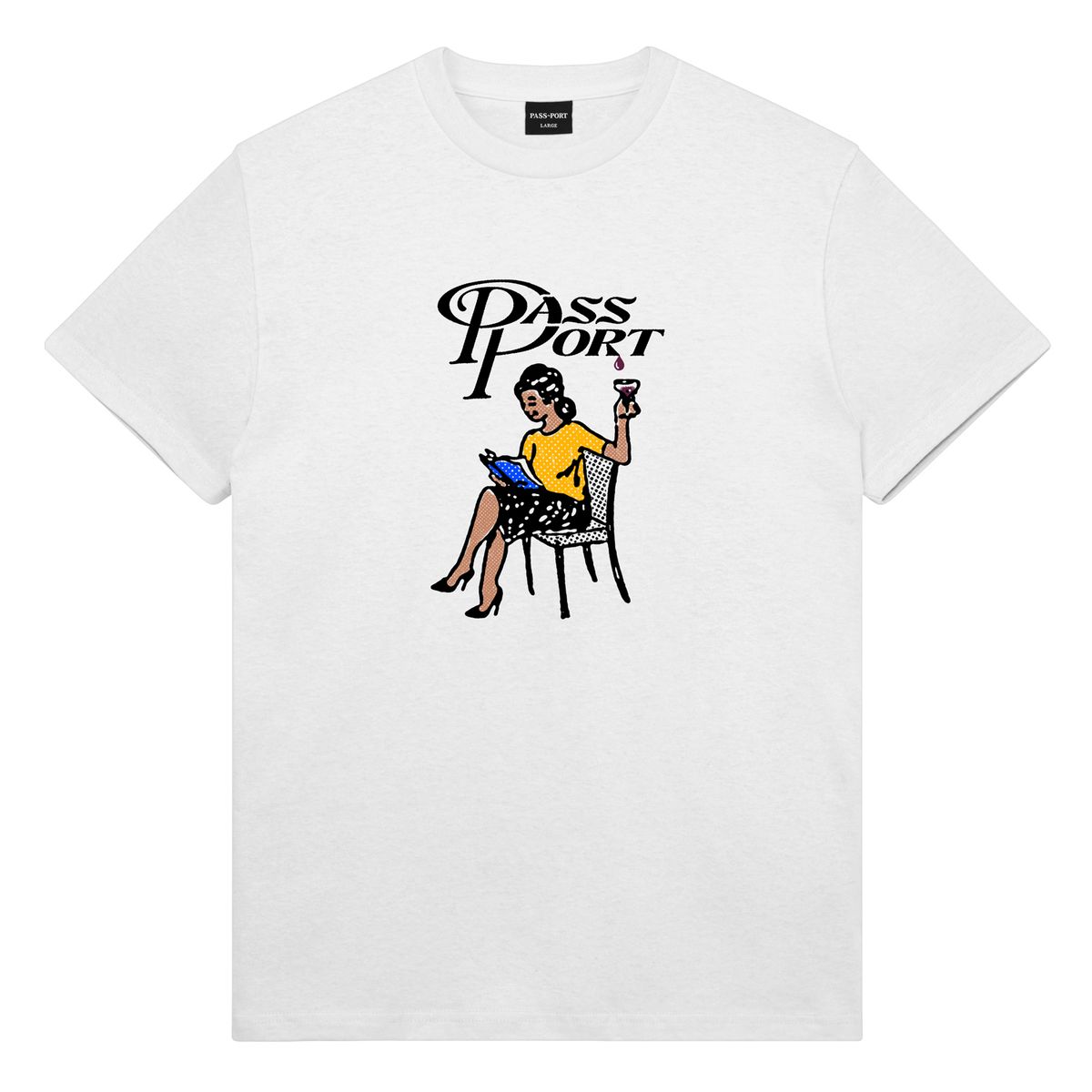 Pass~Port Minimal Output Tee - White Marle