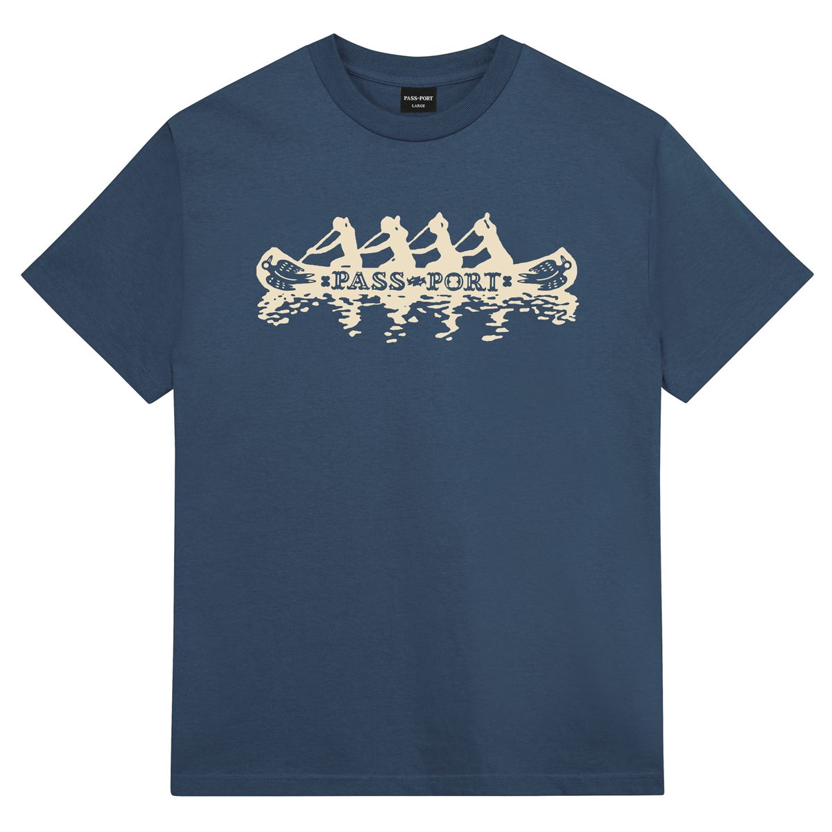 Pass~Port Canoe Tee - Harbour Blue