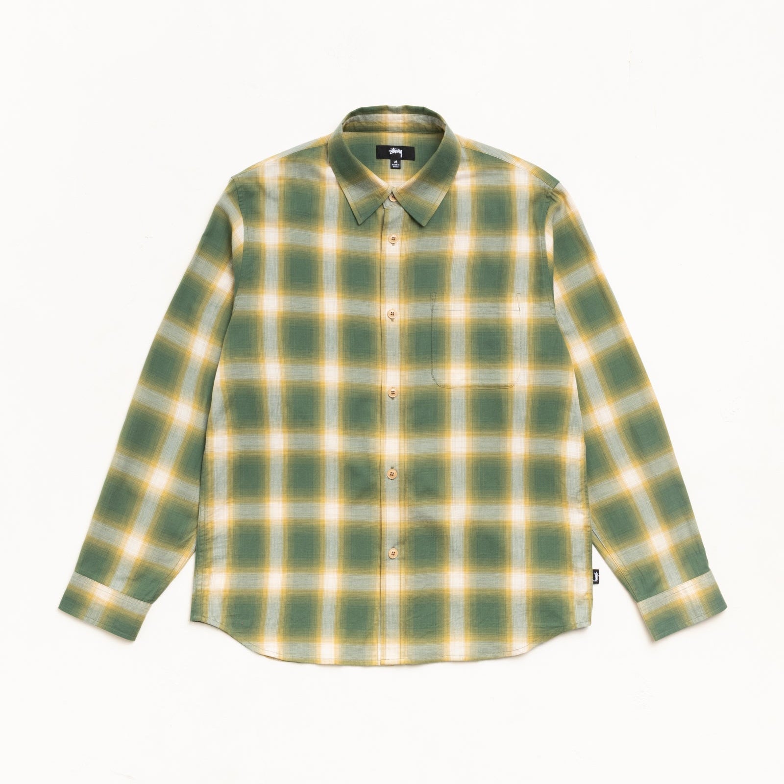 Stussy Beach Ombre Plaid Shirt - Green