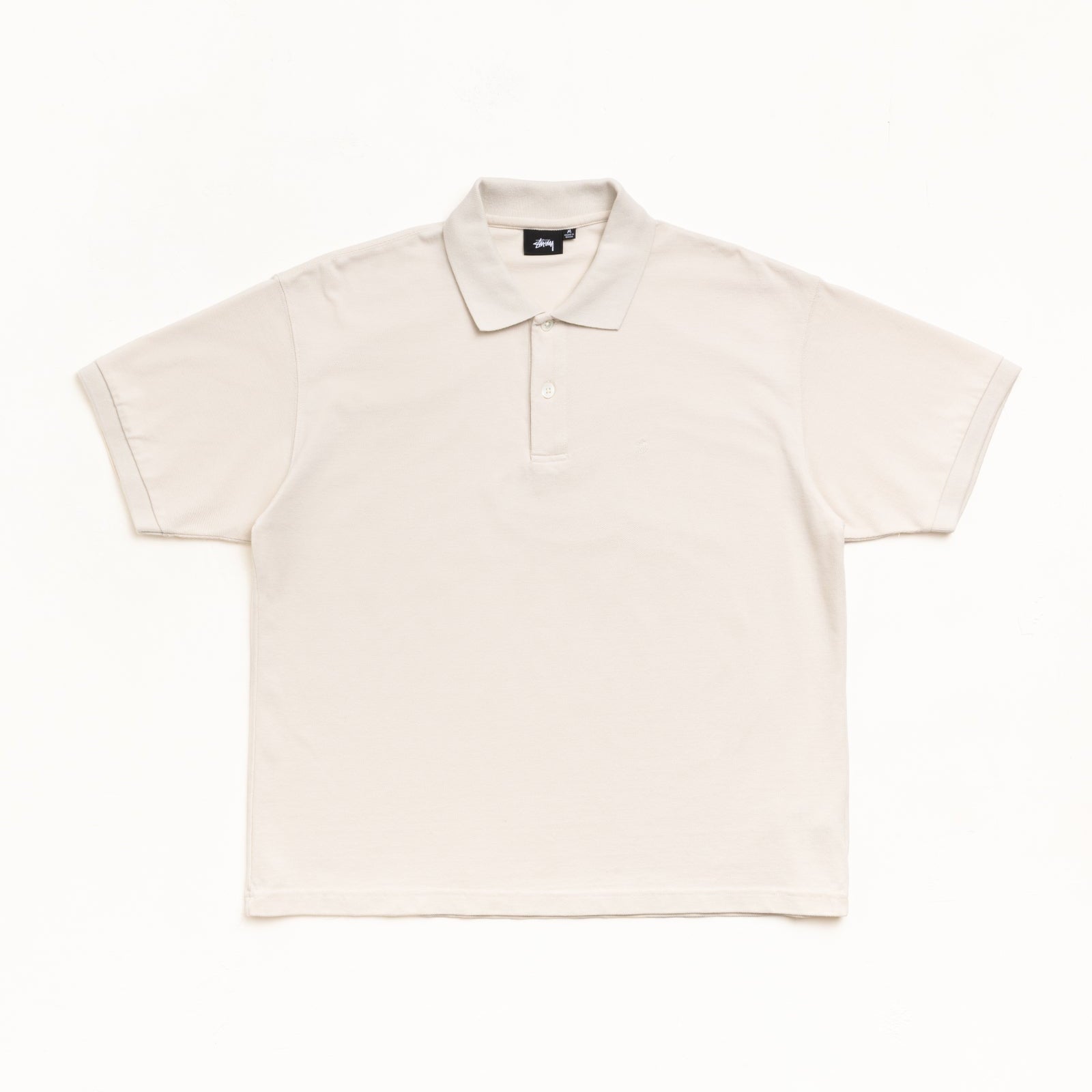 Stussy Classic Pique Polo - Off White