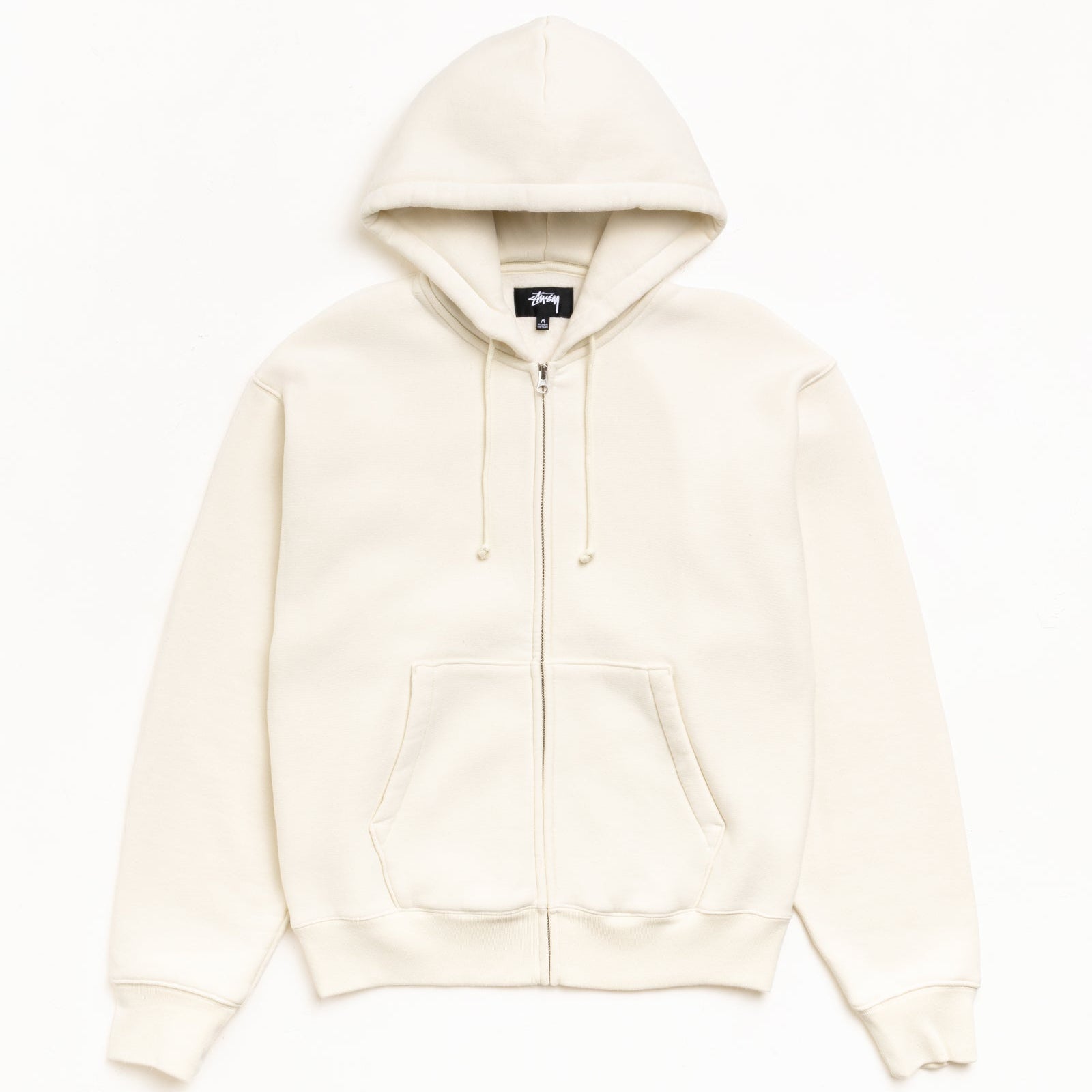 Stussy Cursive Applique Zip Hood - Natural