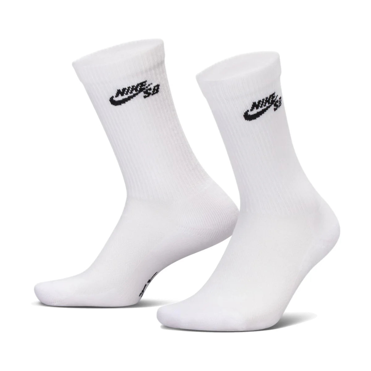 Nike SB Everyday Elevated Crew Socks (3 Pair) - White/Black