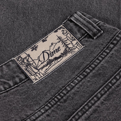 Dime Relaxed Denim Pants - Faded Black