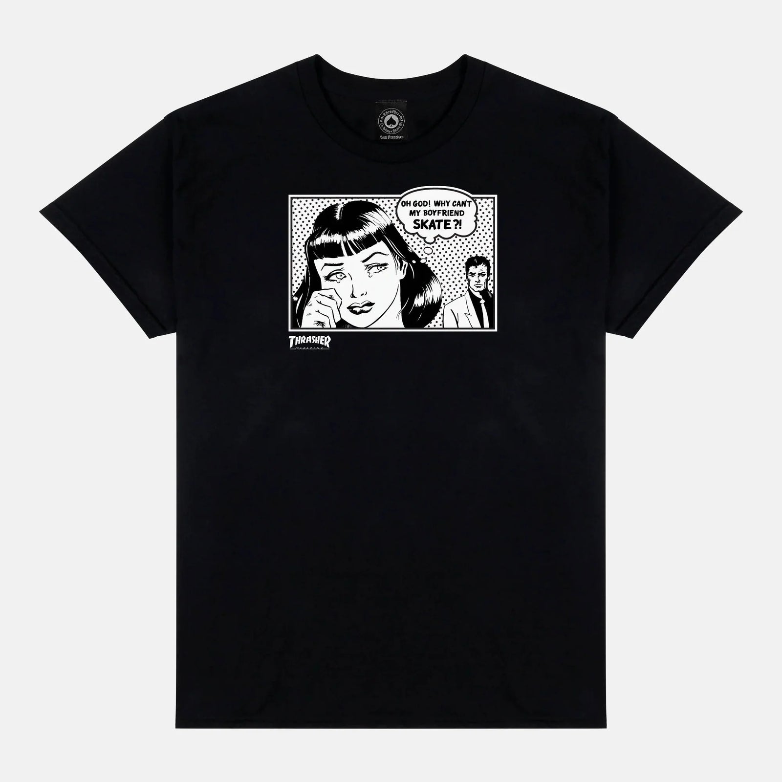Thrasher Boyfriend T-Shirt - Black