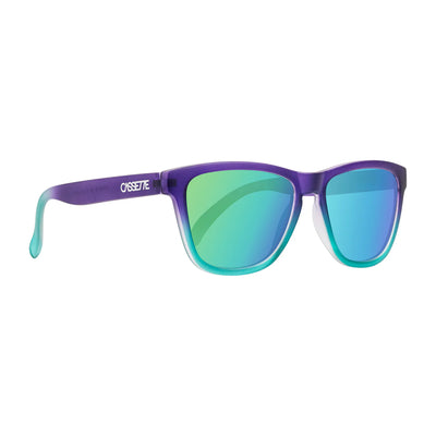Cassette Optics Easy Livin' - Purple Seafoam Fade / Polarized Green Mirror Lens