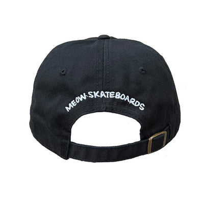 Meow Unstructured Hat - Black