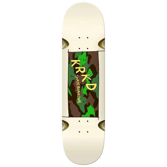 Krooked Team Kamo White Deck - 8.5