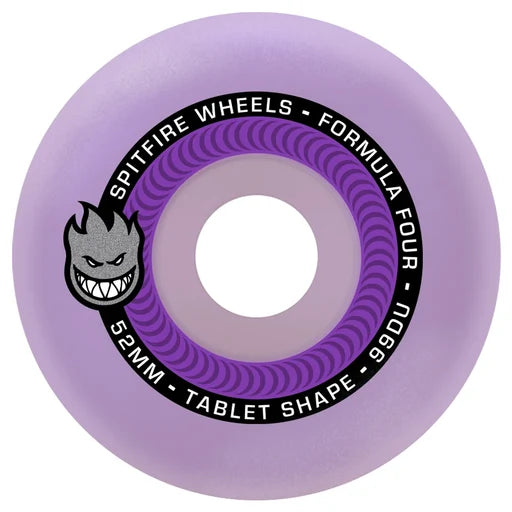Spitfire Formula Four Tablets 99A - Purple 52mm