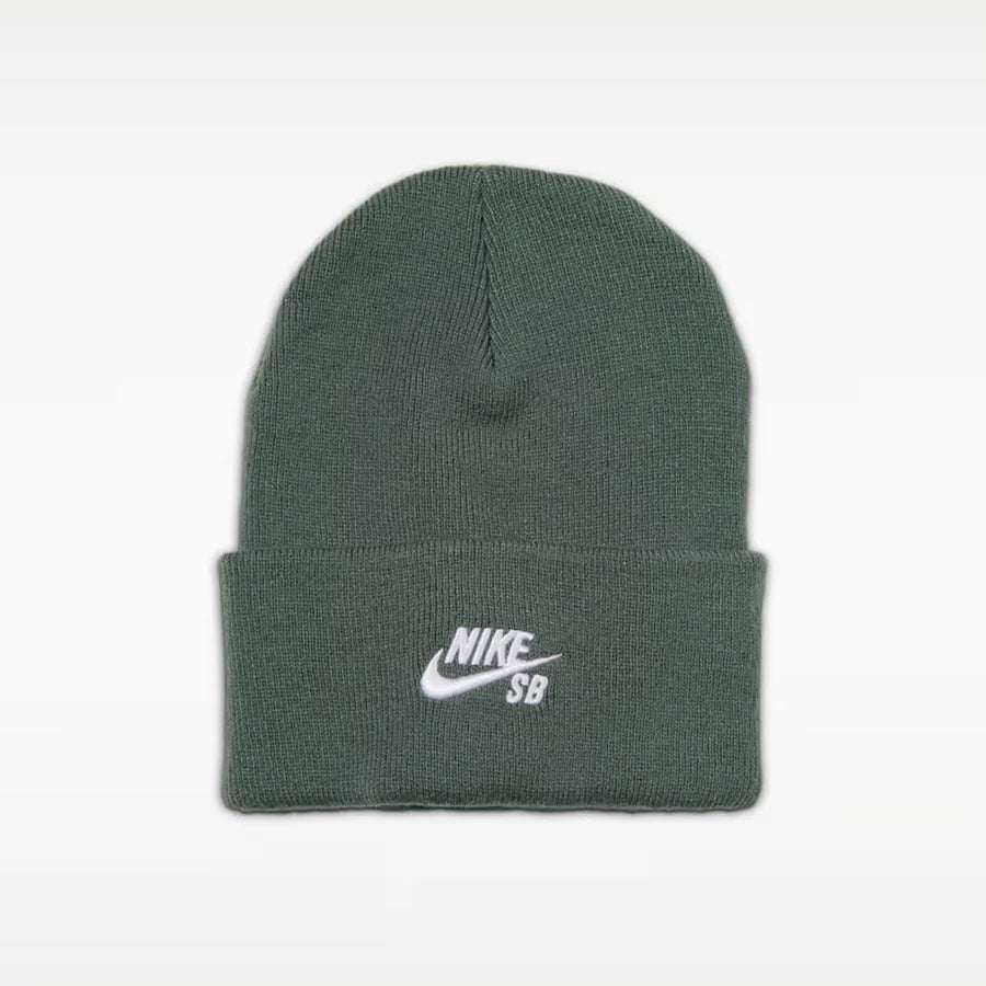 Nike SB Peak Skate Beanie - Green/White