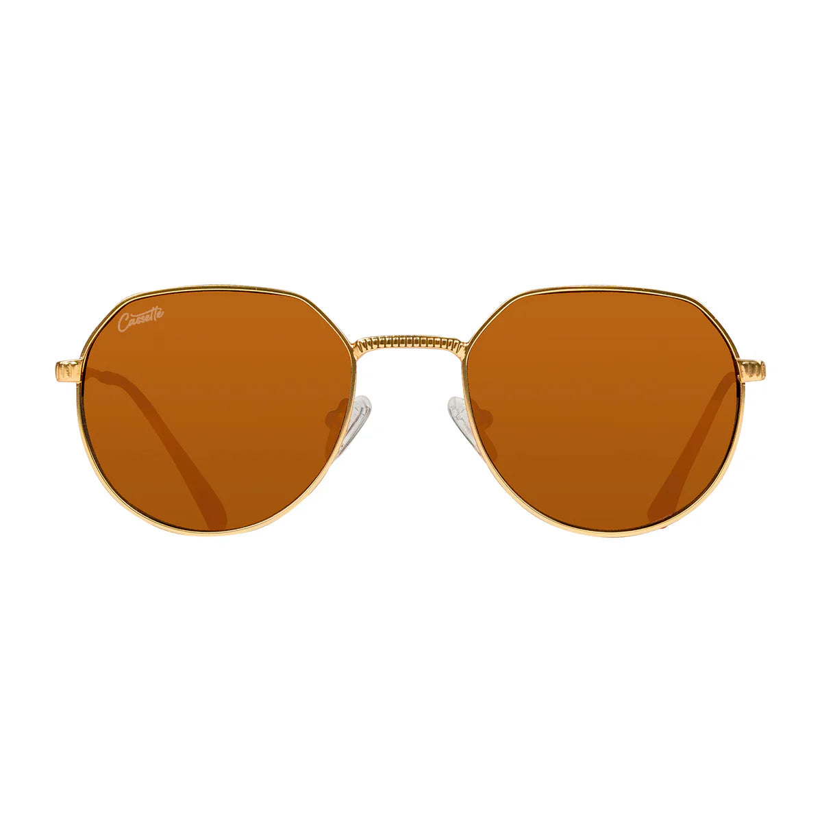 Cassette Optics Melody Sunglasses - Gold / Blond Tort / Brown Lens