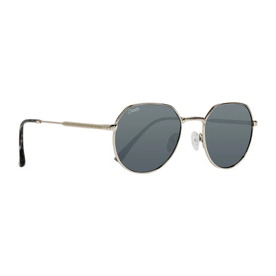 Cassette Optics Melody Sunglasses - Silver / Dark Tort / Smoke Lens