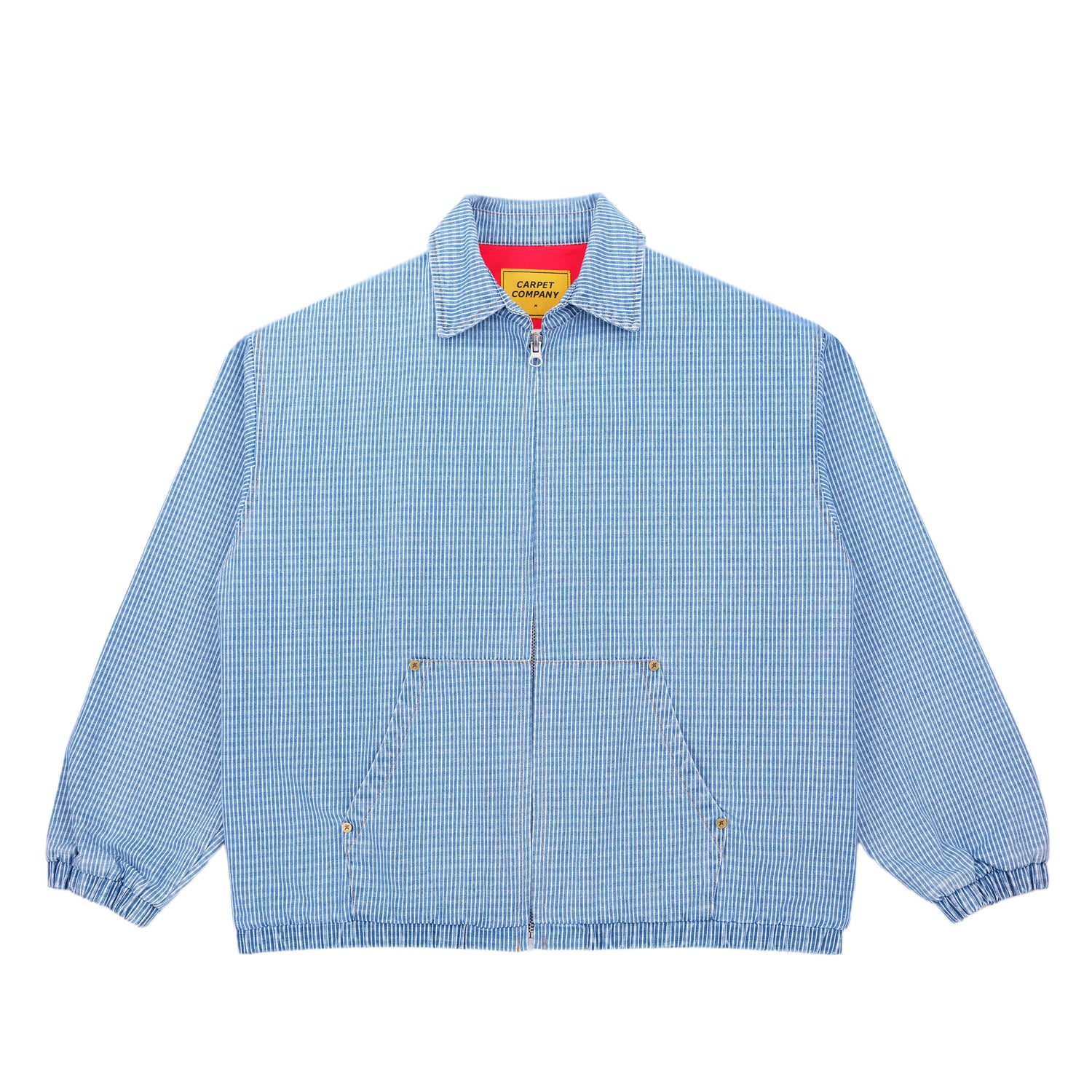 Carpet Pinstripe Denim Work Jacket - Light Denim