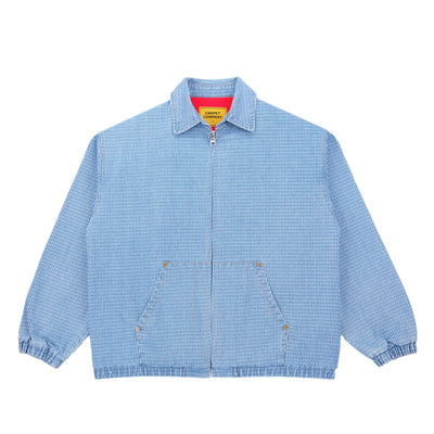Carpet Pinstripe Denim Work Jacket - Light Denim