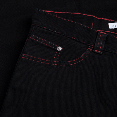 Polar Skate Co 93 Pants | Apocalypse Nun - Black/Red