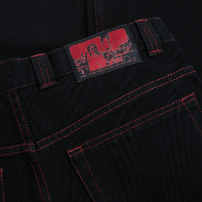 Polar Skate Co 93 Pants | Apocalypse Nun - Black/Red