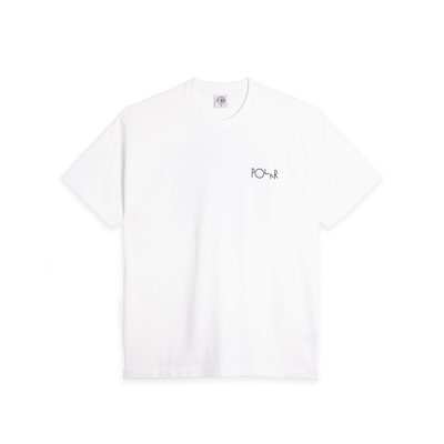 Polar Skate Co Fill Logo Tee | Klez Crossing - White