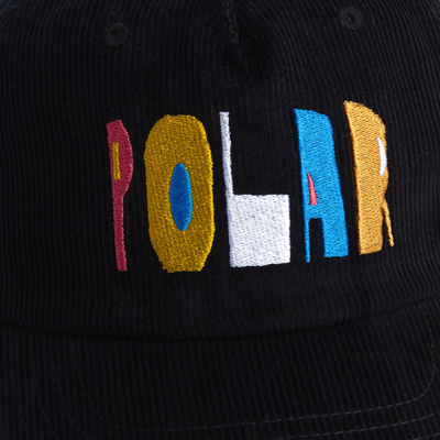 Polar Skate Co James Cap | Cut Logo - Black