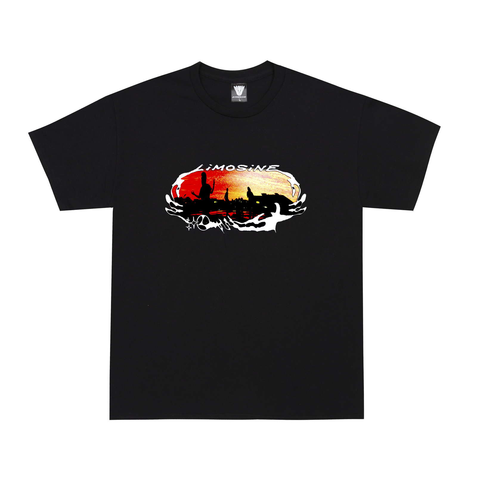 Limosine Ring Wave T-Shirt - Black
