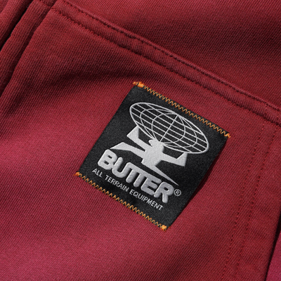 Butter Goods Garage Zip-Thru Hood - Faded Burgundy