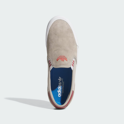 Adidas Shmoofoil Slip-On - Putty Beige / Preloved Ruby / Beige