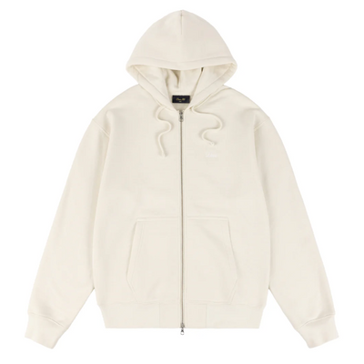 Dime Cursive Zip Hoodie - Natural