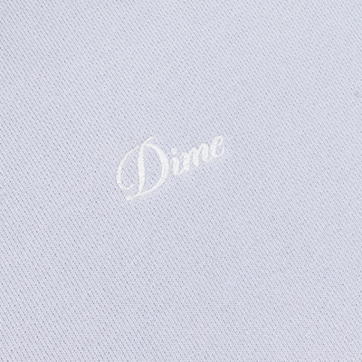 Dime Cursive Small Logo Hoodie - Gray Lavender