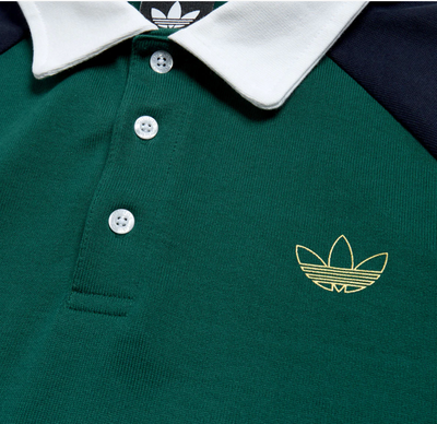 Tyshawn Rugby Polo Shirt - Green/White