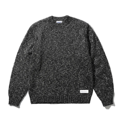 Butter Goods Speckle Knit Sweater - Charcol