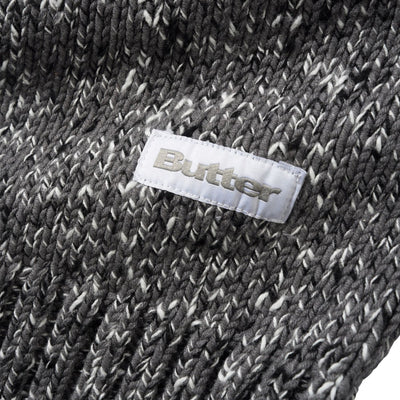 Butter Goods Speckle Knit Sweater - Charcol
