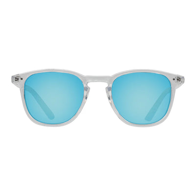 Cassette Optics Standard Sunglasses - Clear / Sky Blue Mirror Lens