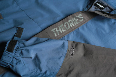 Theories Gale Shell Jacket - Steel Blue/Charcoal