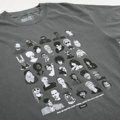 Theories 'Mixtape' Garment Dyed Tee - Faded Black