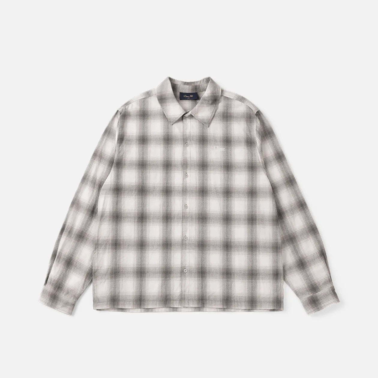 Dime Premium Flannel Shirt - Light Grey