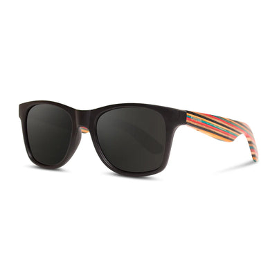 Cassette Optics Yo - Gloss Black & B.G.O. Skatedeck / Smoke Polarized Lens