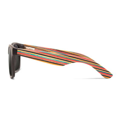 Cassette Optics Yo - Matte Black & AT Maple Skatedeck / Smoke Polarized Lens