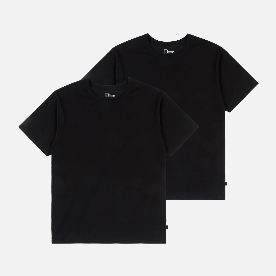 Dime Two Pack Basics T-Shirt - Black