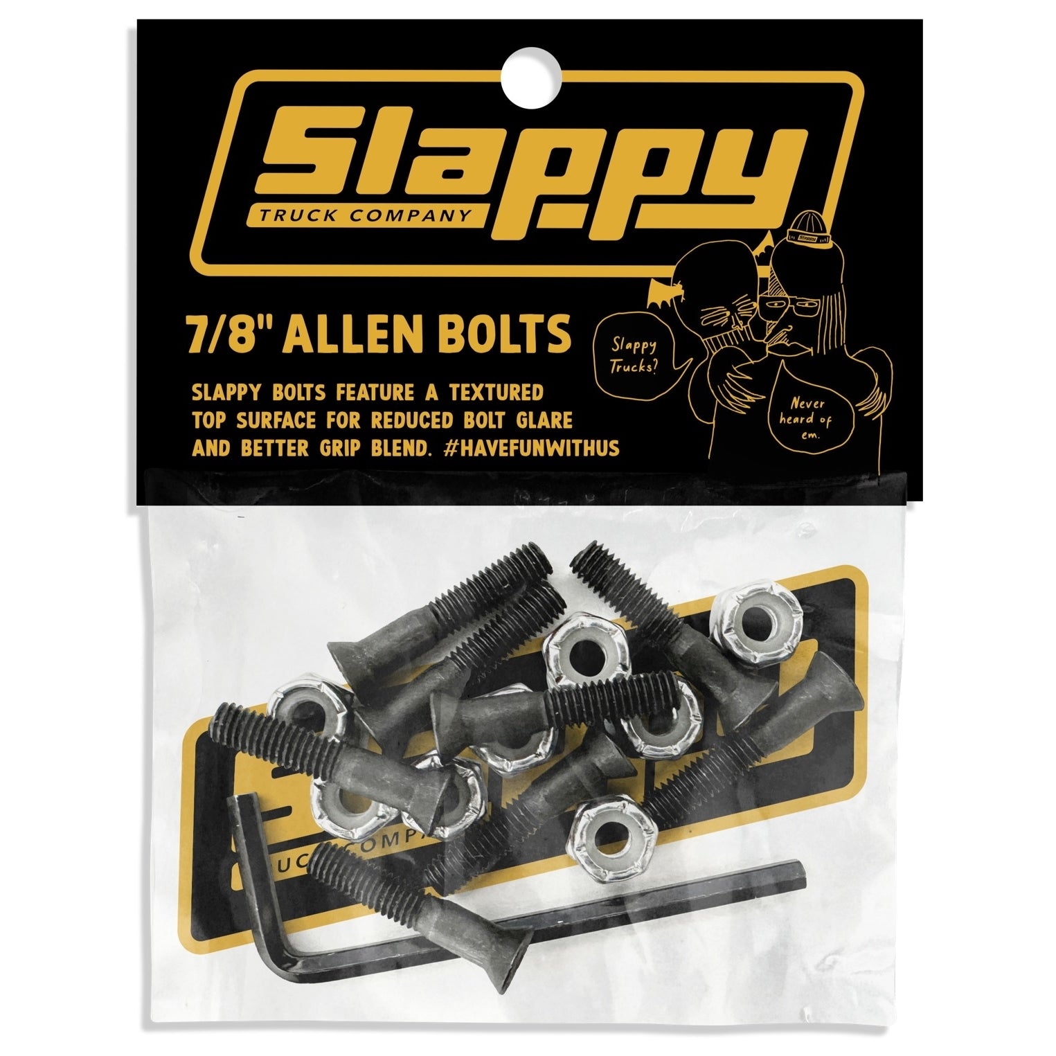 Slappy Allen Grip Tip Bolts - 1"