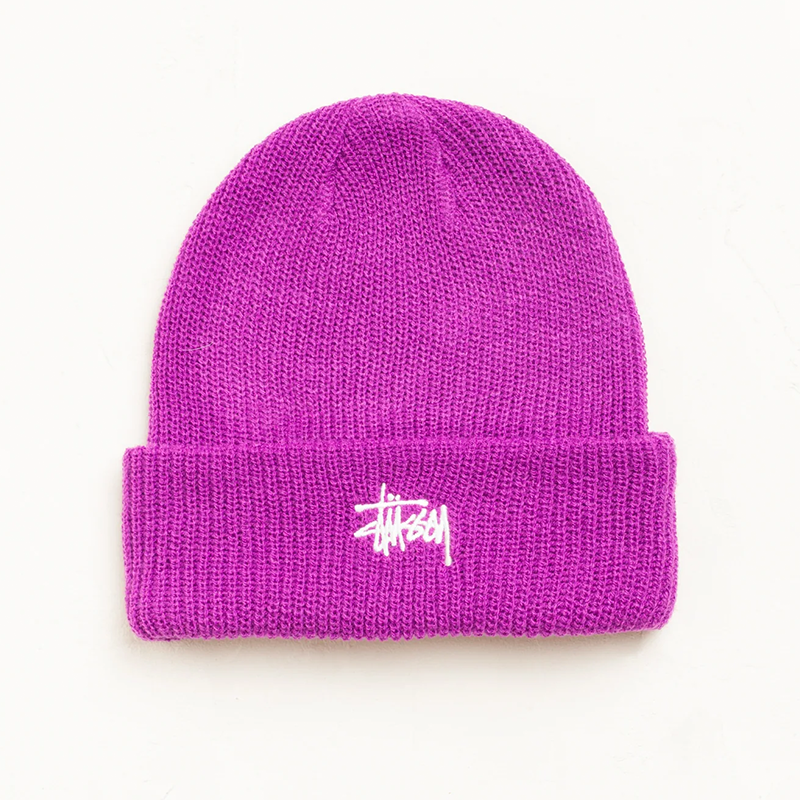 Stussy Basic Cuff Beanie - Violet