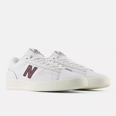 New Balance Numeric 430 - White/Burgundy 430WBU