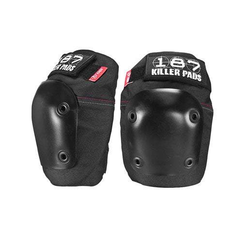 Black 187 Fly Knee Pad designed for skateboarding and protective accessories, featuring the 187 brand logo and durable construction.