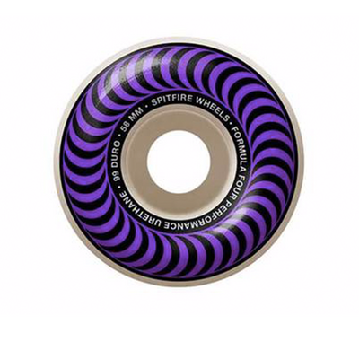 Spitfire Formula Four Wheels CLASSIC 99a skateboard wheels, featuring a smooth design and vibrant colors.
