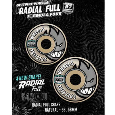 Spitfire Formula Four Radial Full Skateboard Wheels 97a