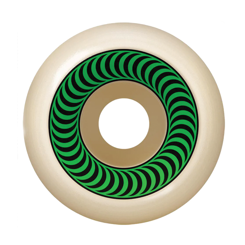 Assorted Spitfire OG Classics Formula Four skateboard wheels with 99a durometer, displayed on a plain background.