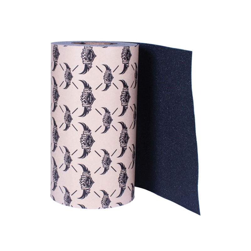 Jessup 9-inch skateboard grip tape sheet with black textured surface, used for improving grip on skateboard decks.