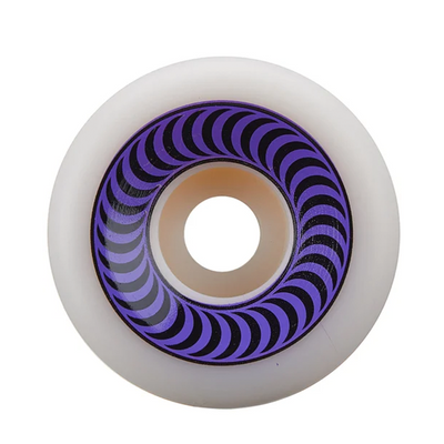 Spitfire OG Classics Formula Four skateboard wheels, 99a, in assorted colors, showing close-up of the durable wheels for skateboarding.